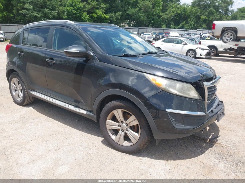2013 Kia Sportage VIN KNDPB3A22D7447064 IAAI salvage auction — NORMAL WEAR, Clear (Tennessee), sold $1,000 on 2026-07-09 (photo 1)
