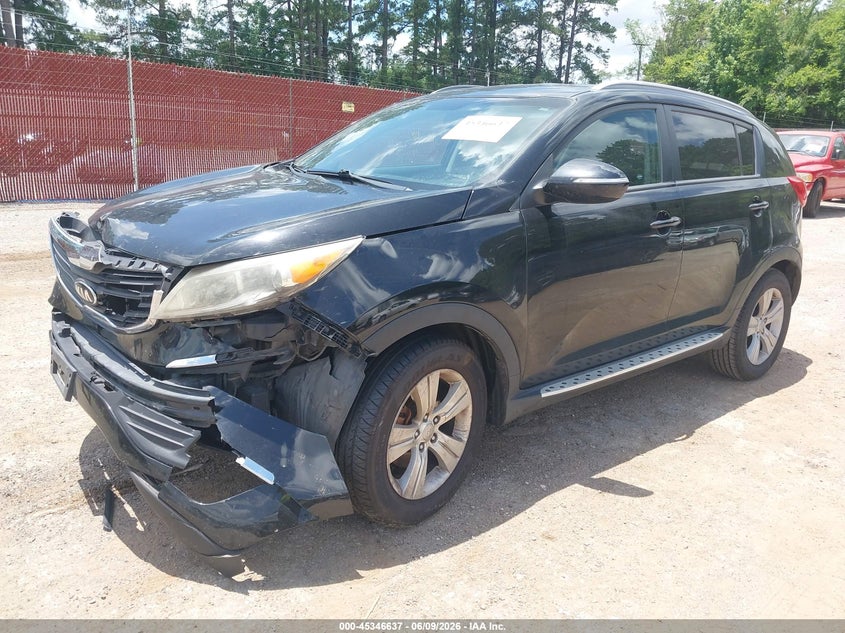 2013 Kia Sportage VIN KNDPB3A22D7447064 IAAI salvage auction — NORMAL WEAR, Clear (Tennessee), sold $1,000 on 2026-07-09 (photo 2)
