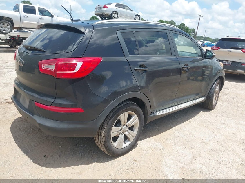 2013 Kia Sportage VIN KNDPB3A22D7447064 IAAI salvage auction — NORMAL WEAR, Clear (Tennessee), sold $1,000 on 2026-07-09 (photo 4)