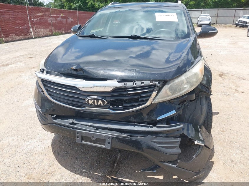 2013 Kia Sportage VIN KNDPB3A22D7447064 IAAI salvage auction — NORMAL WEAR, Clear (Tennessee), sold $1,000 on 2026-07-09 (photo 6)