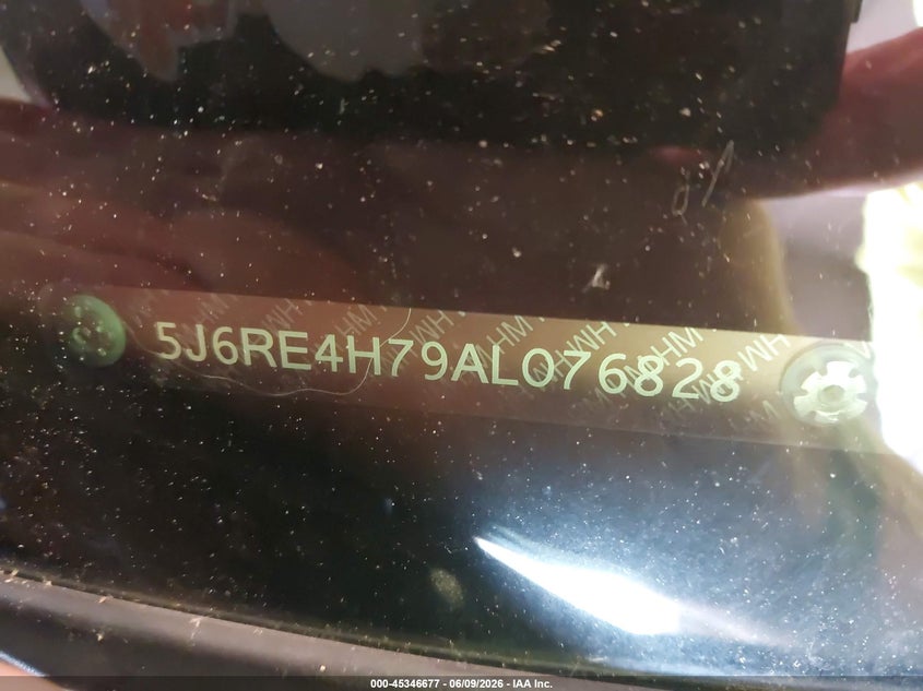 2010 Honda Cr-v VIN 5J6RE4H79AL076828 IAAI salvage auction — NORMAL WEAR, Clear (Michigan), sold $1,775 on 2026-07-28 (photo 9)