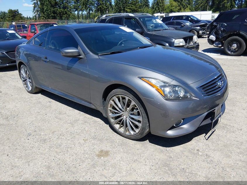 2011 Infiniti G37 VIN JN1CV6EL7BM262116 IAAI salvage auction — FRONT END, Salvage (Texas), sold $5,750 on 2026-07-15 (photo 1)