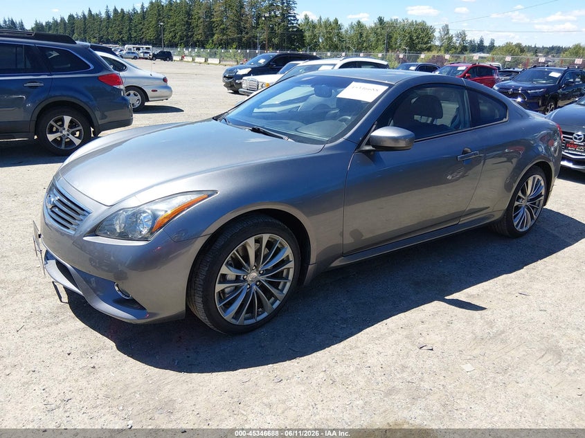 2011 Infiniti G37 VIN JN1CV6EL7BM262116 IAAI salvage auction — FRONT END, Salvage (Texas), sold $5,750 on 2026-07-15 (photo 2)