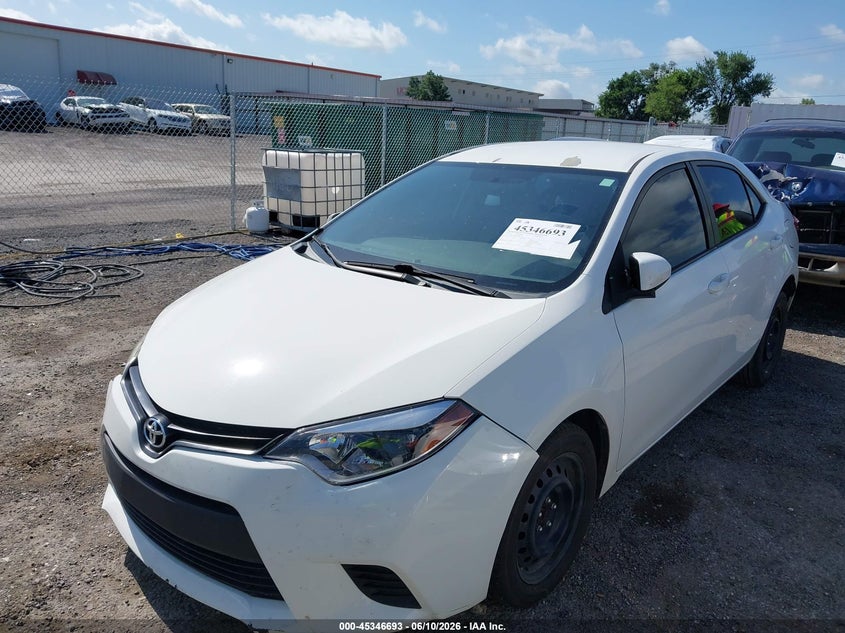 2014 Toyota Corolla VIN 5YFBURHE1EP082917 IAAI salvage auction — RIGHT FRONT, Clear (Oklahoma), sold $1,900 on 2026-08-01 (photo 2)