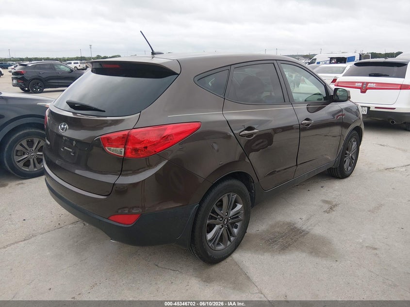 2015 Hyundai Tucson VIN KM8JT3AF6FU967905 IAAI salvage auction — NORMAL WEAR, Original (Texas), sold $2,550 on 2026-07-13 (photo 4)