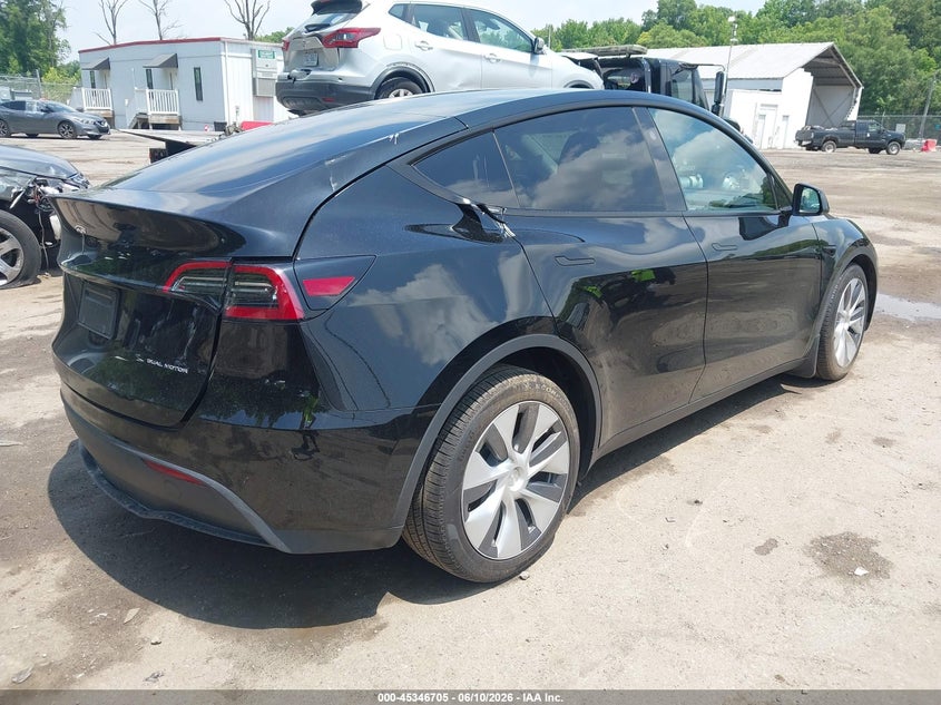 2023 Tesla Model y VIN 7SAYGDEE2PA212467 IAAI salvage auction — LEFT FRONT, Salvage - Greater Than 75% (Maryland), sold $11,000 on 2026-07-11 (photo 4)