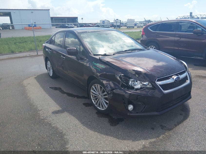 2013 Subaru Impreza VIN JF1GJAH6XDH018531 IAAI salvage auction — RIGHT FRONT, Salvage Title, sold $1,525 on 2026-07-29 (photo 1)