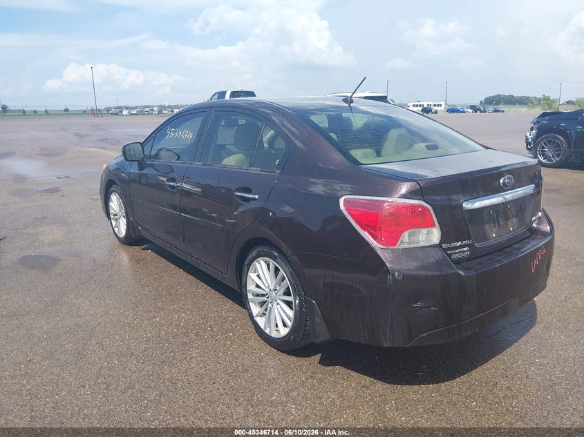 2013 Subaru Impreza VIN JF1GJAH6XDH018531 IAAI salvage auction — RIGHT FRONT, Salvage Title, sold $1,525 on 2026-07-27 (photo 3)