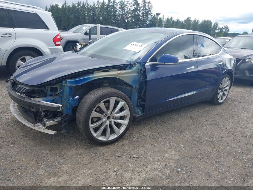 2020 Tesla Model 3 VIN 5YJ3E1EA4LF785988 IAAI salvage auction — FRONT END, Salvage Title, sold $4,450 on 2026-07-31 (photo 2)