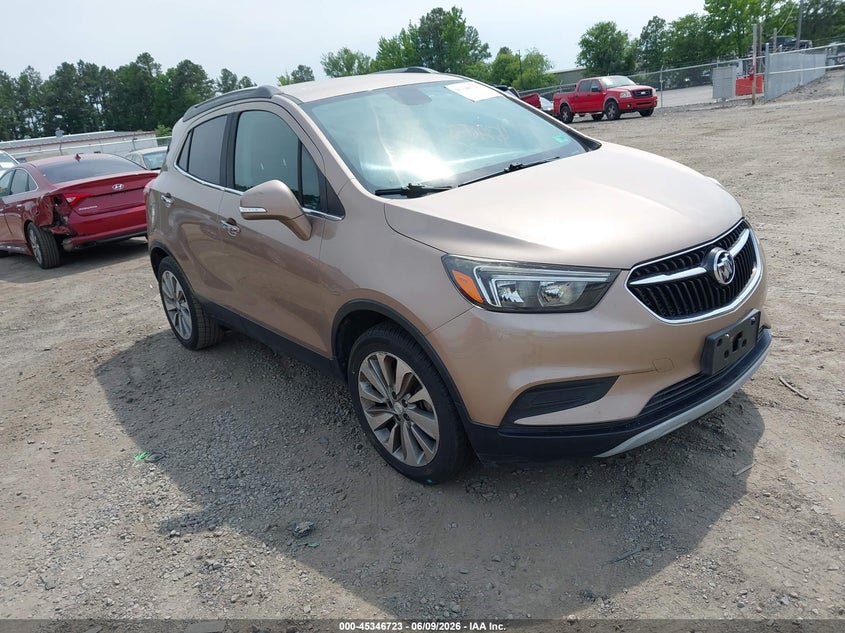 2018 Buick Encore VIN KL4CJASB2JB524250 IAAI salvage auction — REAR END, Salvage (Virginia), sold $1,125 on 2026-07-31 (photo 1)