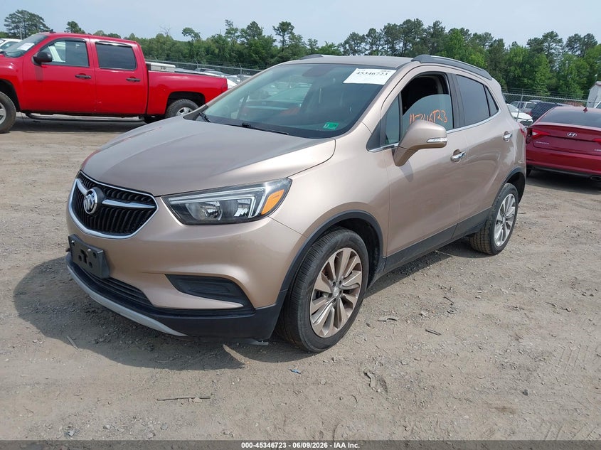2018 Buick Encore VIN KL4CJASB2JB524250 IAAI salvage auction — REAR END, Salvage (Virginia), sold $1,125 on 2026-07-31 (photo 2)