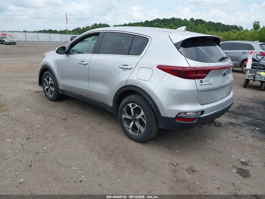 2020 Kia Sportage VIN KNDPM3AC1L7634717 IAAI salvage auction — FRONT END, Salvage (Mississippi), sold $3,050 on 2026-07-22 (photo 3)