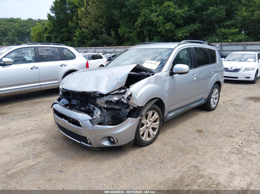 2011 Mitsubishi Outlander VIN JA4JT3AW7BU038573 IAAI salvage auction — FRONT END, Salvage (Tennessee), sold $425 on 2026-07-15 (photo 2)
