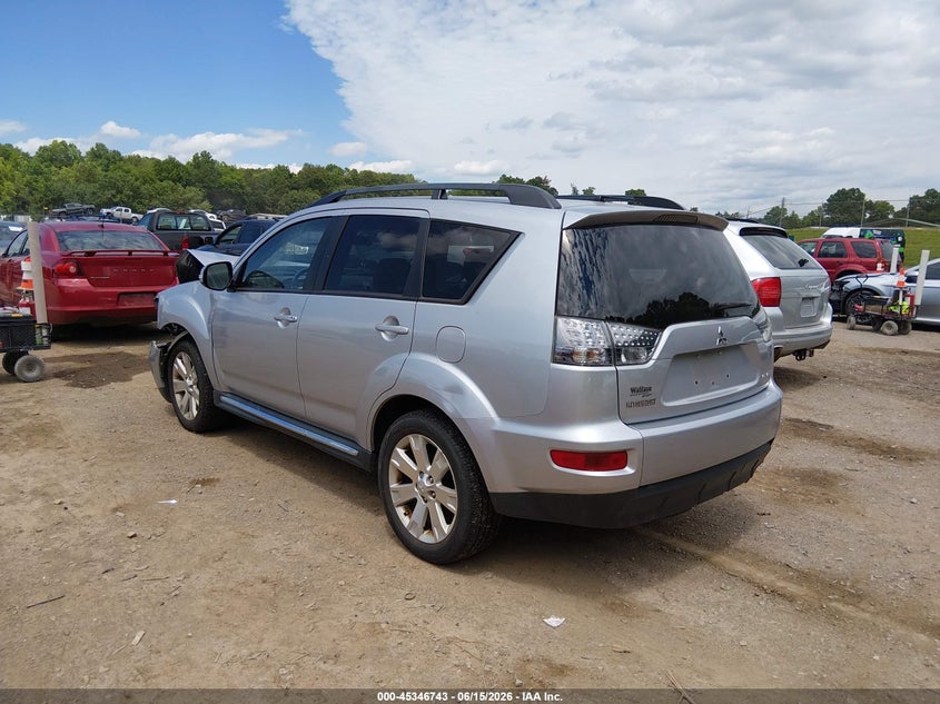 2011 Mitsubishi Outlander VIN JA4JT3AW7BU038573 IAAI salvage auction — FRONT END, Salvage (Tennessee), sold $425 on 2026-07-15 (photo 3)