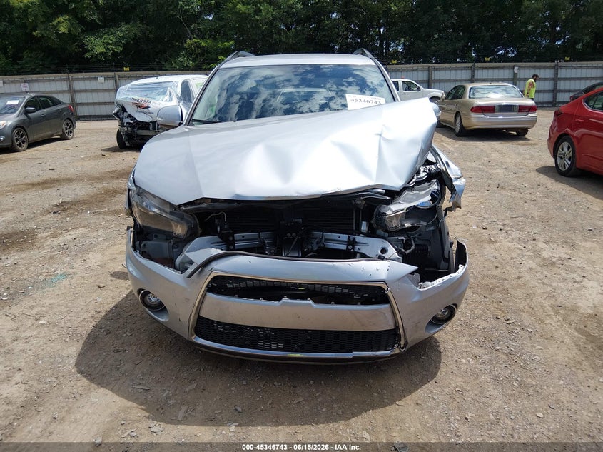 2011 Mitsubishi Outlander VIN JA4JT3AW7BU038573 IAAI salvage auction — FRONT END, Salvage (Tennessee), sold $425 on 2026-07-15 (photo 6)