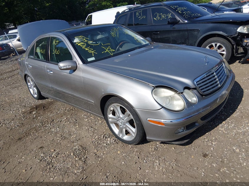 2004 Mercedes-benz E-class VIN WDBUF70J34A463573 IAAI salvage auction — FRONT & REAR, Bill Of Sale (New York), sold $400 on 2026-07-07 (photo 1)