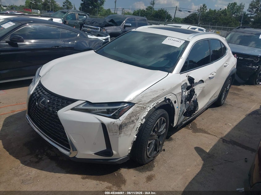 2020 Lexus Ux VIN JTHP9JBH1L2021072 IAAI salvage auction — FRONT END, Salvage (North Carolina), sold $9,050 on 2026-07-20 (photo 2)