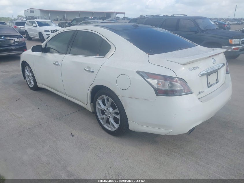 2012 Nissan Maxima VIN 1N4AA5AP5CC816544 IAAI salvage auction — NORMAL WEAR, Dismantler/Coa (Texas), sold $325 on 2026-07-10 (photo 3)