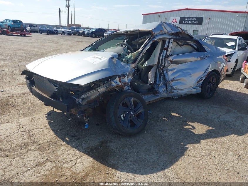 2023 Hyundai Elantra VIN 5NPLM4AGXPH107641 IAAI salvage auction — LEFT SIDE, Non-Repairable (Texas), sold $25 on 2026-07-28 (photo 2)