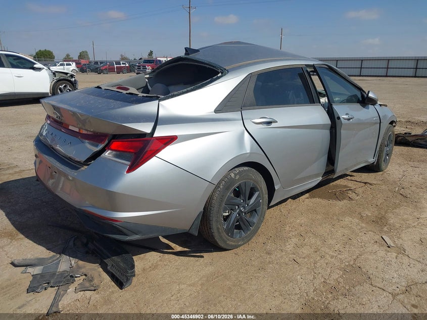 2023 Hyundai Elantra VIN 5NPLM4AGXPH107641 IAAI salvage auction — LEFT SIDE, Non-Repairable (Texas), sold $25 on 2026-07-28 (photo 4)
