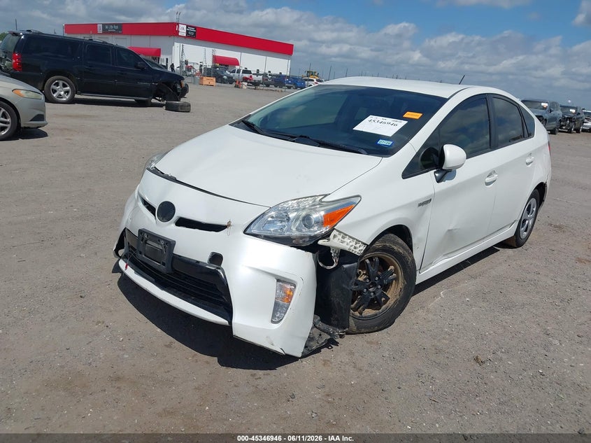 2015 Toyota Prius VIN JTDKN3DU1F1893727 IAAI salvage auction — FRONT END, Salvage (Arkansas), sold $2,150 on 2026-07-22 (photo 2)