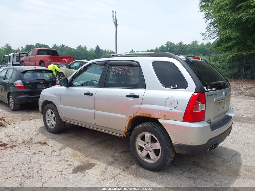 2010 Kia Sportage VIN KNDKGCA30A7723547 IAAI salvage auction — NORMAL WEAR, Original (Maine), sold $325 on 2026-07-27 (photo 3)