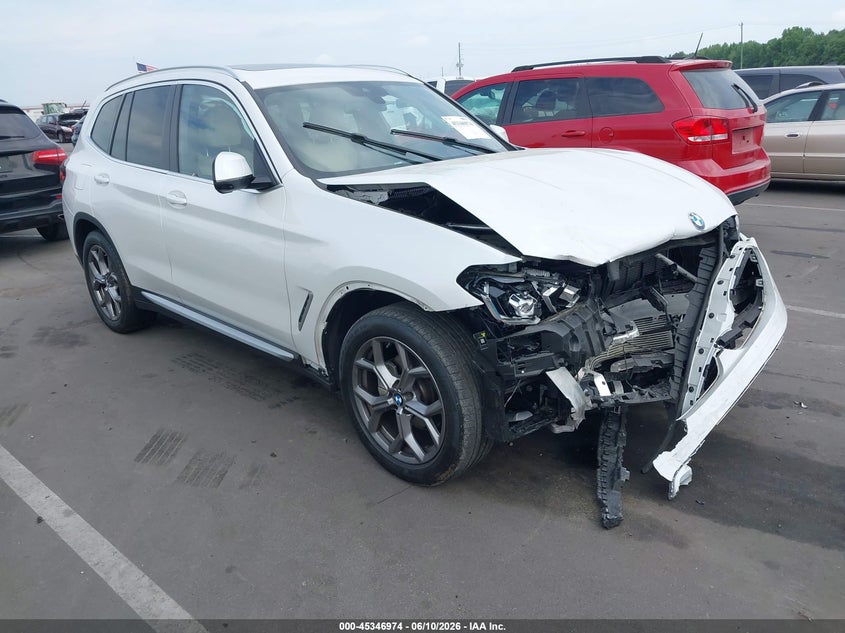 2024 BMW X3 VIN WBX57DP07RN276838 IAAI salvage auction — FRONT END, Salvage Title, sold $12,800 on 2026-07-22 (photo 1)