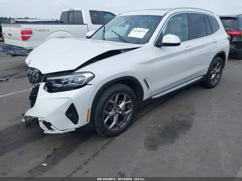 2024 BMW X3 VIN WBX57DP07RN276838 IAAI salvage auction — FRONT END, Salvage Title, sold $12,800 on 2026-07-22 (photo 2)