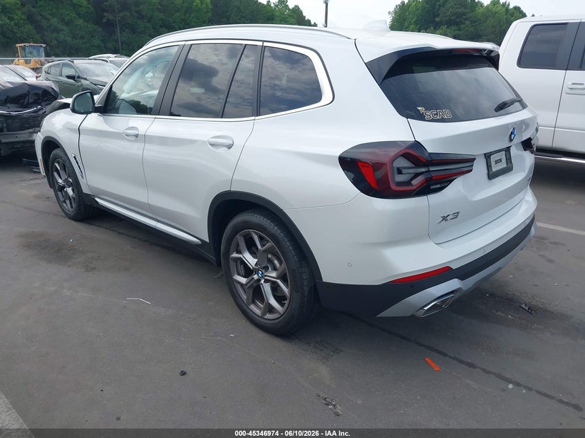 2024 BMW X3 VIN WBX57DP07RN276838 IAAI salvage auction — FRONT END, Salvage Title, sold $12,800 on 2026-07-22 (photo 3)