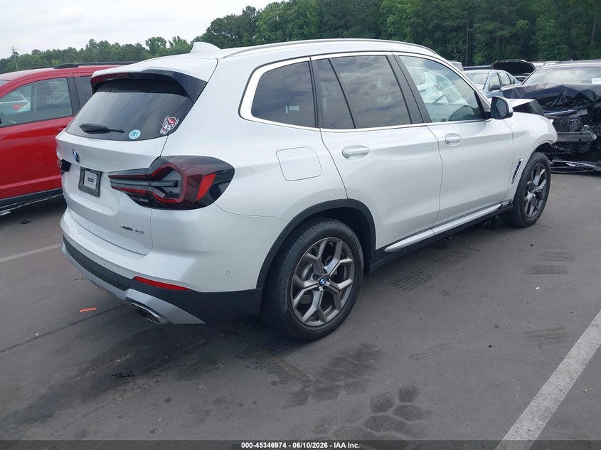 2024 BMW X3 VIN WBX57DP07RN276838 IAAI salvage auction — FRONT END, Salvage Title, sold $12,800 on 2026-07-22 (photo 4)
