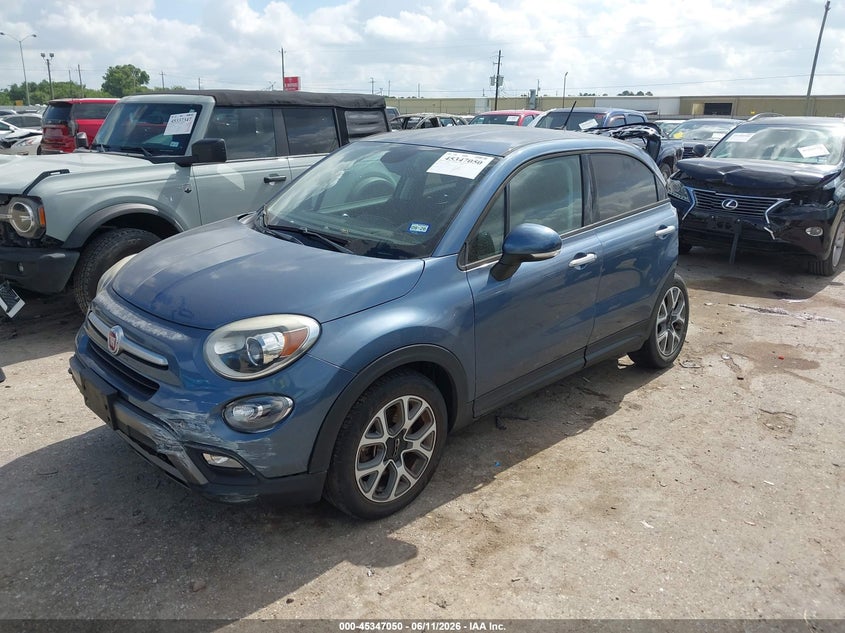 2017 Fiat 500x VIN ZFBCFXCB4HP607378 IAAI salvage auction — REAR END, Salvage (Texas), sold $600 on 2026-08-01 (photo 2)
