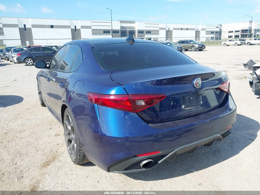 2018 Alfa romeo Giulia VIN ZARFAECN8J7577448 IAAI salvage auction — LEFT FRONT, Original (Texas), sold $7,600 on 2026-08-25 (photo 3)