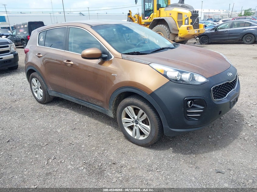 2017 Kia Sportage VIN KNDPMCAC4H7230284 IAAI salvage auction — NORMAL WEAR, Clear (New York), sold $1,200 on 2026-07-08 (photo 1)