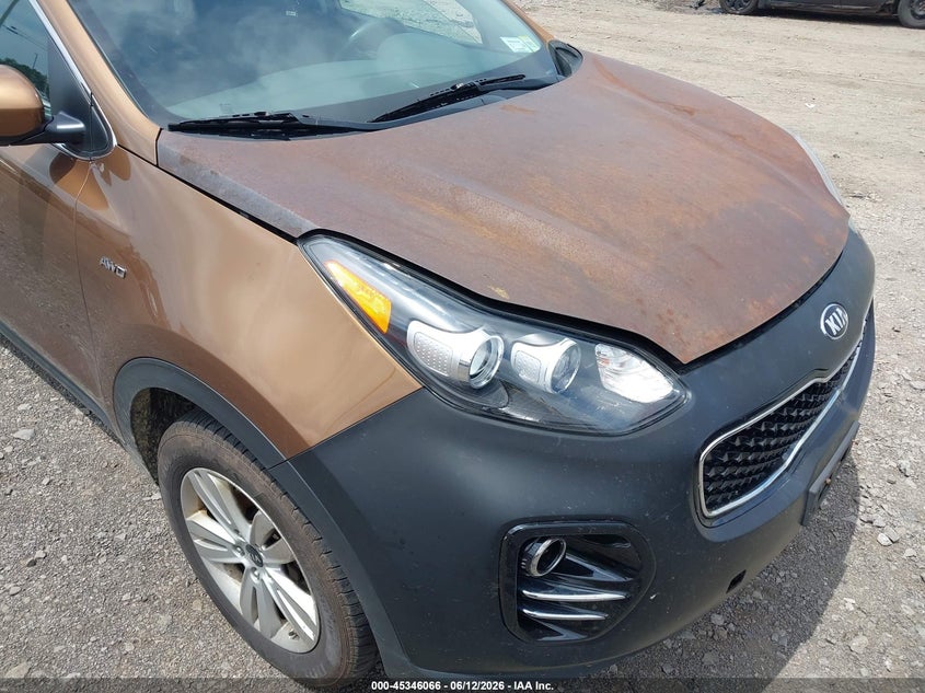 2017 Kia Sportage VIN KNDPMCAC4H7230284 IAAI salvage auction — NORMAL WEAR, Clear (New York), sold $1,200 on 2026-07-08 (photo 6)
