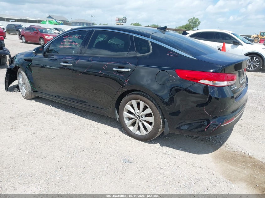 2018 Kia Optima VIN 5XXGU4L31JG191718 IAAI salvage auction — LEFT FRONT, Salvage (Texas), sold $1,500 on 2026-08-01 (photo 3)