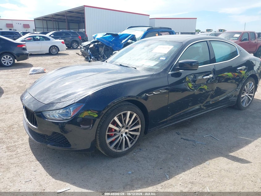 2016 Maserati Ghibli VIN ZAM57RTA6G1181101 IAAI salvage auction — SIDE, Wait Title, sold $3,900 on 2026-08-22 (photo 2)