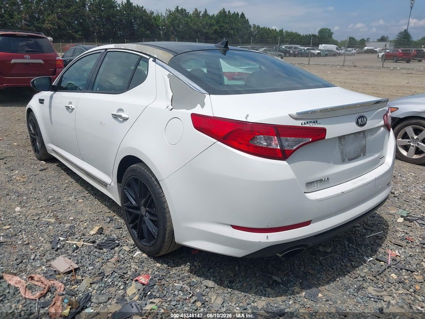 2013 Kia Optima VIN 5XXGR4A63DG160148 IAAI salvage auction — NORMAL WEAR, Clear (Virginia), sold $550 on 2026-07-06 (photo 3)
