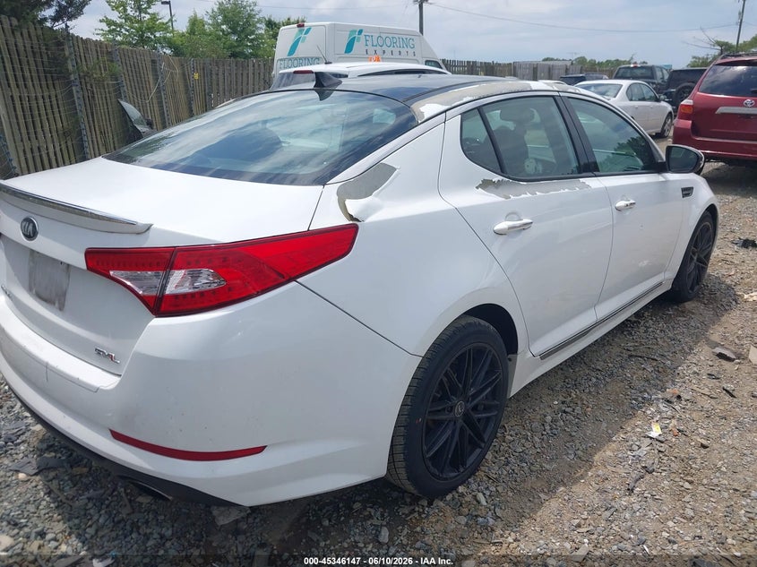 2013 Kia Optima VIN 5XXGR4A63DG160148 IAAI salvage auction — NORMAL WEAR, Clear (Virginia), sold $550 on 2026-07-06 (photo 4)