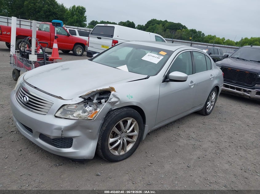 2009 Infiniti G VIN JNKCV61E29M300669 IAAI salvage auction — FRONT END, Salvage (Arkansas), sold $1,050 on 2026-07-18 (photo 2)