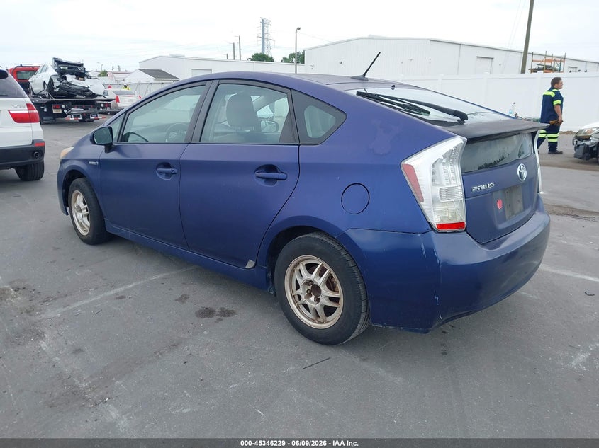 2011 Toyota Prius VIN JTDKN3DU7B0303305 IAAI salvage auction — NORMAL WEAR, Clear (Florida), sold $575 on 2026-07-20 (photo 3)