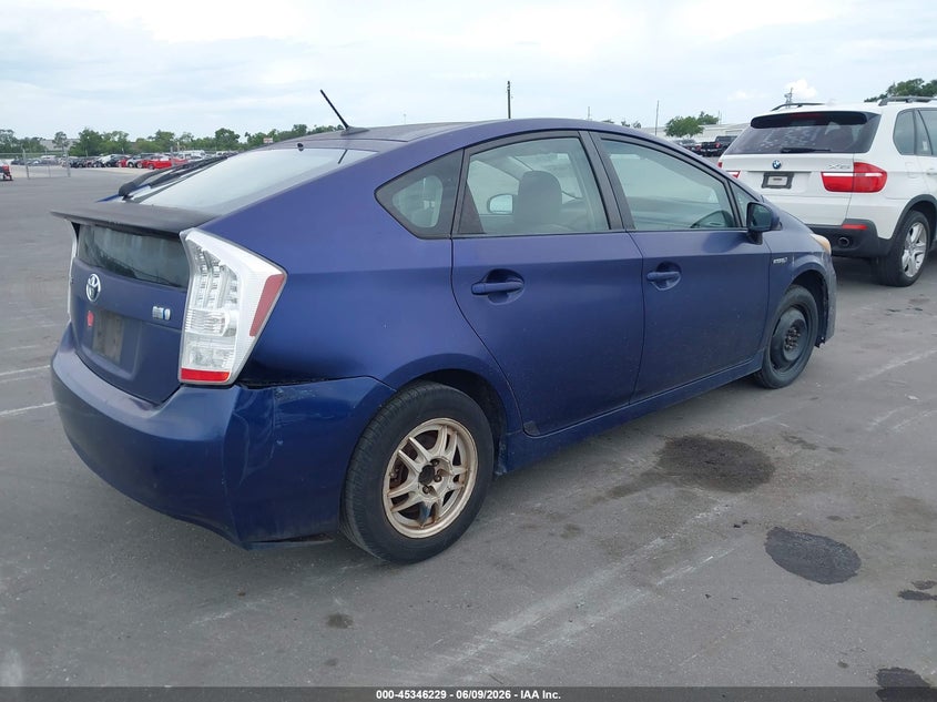 2011 Toyota Prius VIN JTDKN3DU7B0303305 IAAI salvage auction — NORMAL WEAR, Clear (Florida), sold $575 on 2026-07-20 (photo 4)