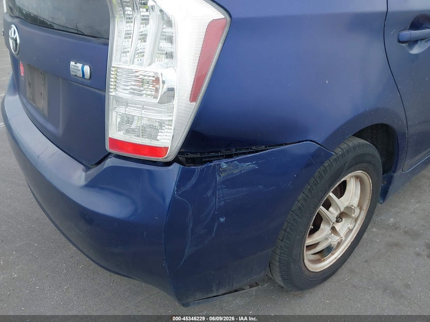 2011 Toyota Prius VIN JTDKN3DU7B0303305 IAAI salvage auction — NORMAL WEAR, Clear (Florida), sold $575 on 2026-07-20 (photo 6)