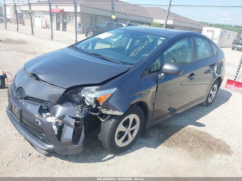 2015 Toyota Prius VIN JTDKN3DU8F1890047 IAAI salvage auction — FRONT END, Salvage Title, sold $975 on 2026-07-14 (photo 2)