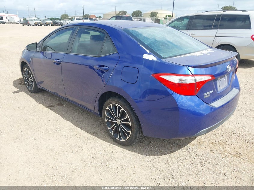2015 Toyota Corolla VIN 5YFBURHE4FP261910 IAAI salvage auction — ENGINE DAMAGE, Salvage (Texas), sold $2,050 on 2026-07-29 (photo 3)