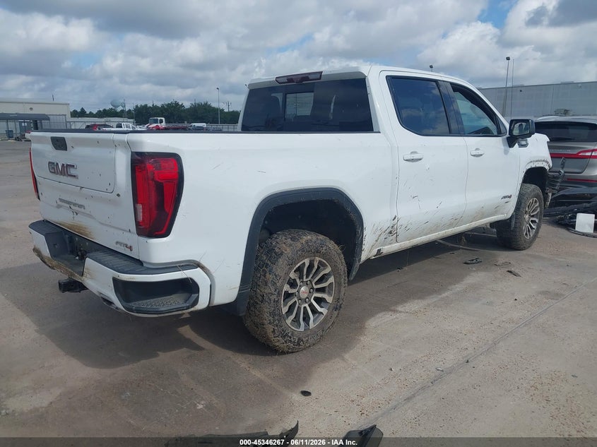 2021 Gmc SIERRA VIN 3GTU9EET4MG185579 IAAI salvage auction — WATER/FLOOD, Salvage Title, sold $7,100 on 2026-09-27 (photo 4)