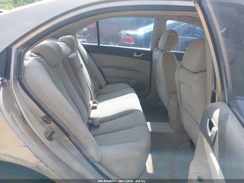 2007 Hyundai Sonata VIN 5NPET46C17H229614 IAAI salvage auction — RIGHT SIDE, Salvage (Kansas), sold $525 on 2026-07-08 (photo 8)
