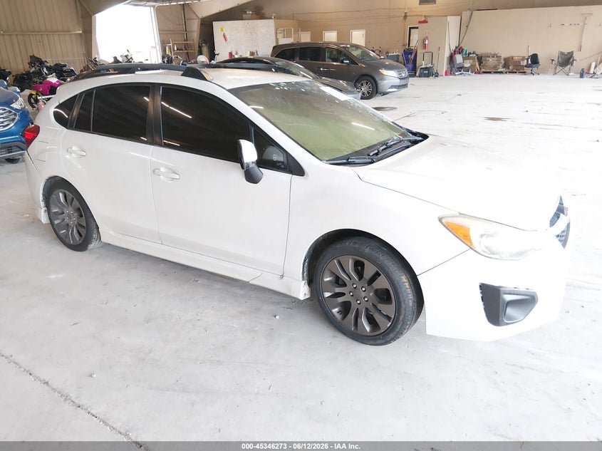 2012 Subaru Impreza VIN JF1GPAR64CH204884 IAAI salvage auction — Burn Interior, Salvage Title, sold $300 on 2026-07-20 (photo 1)