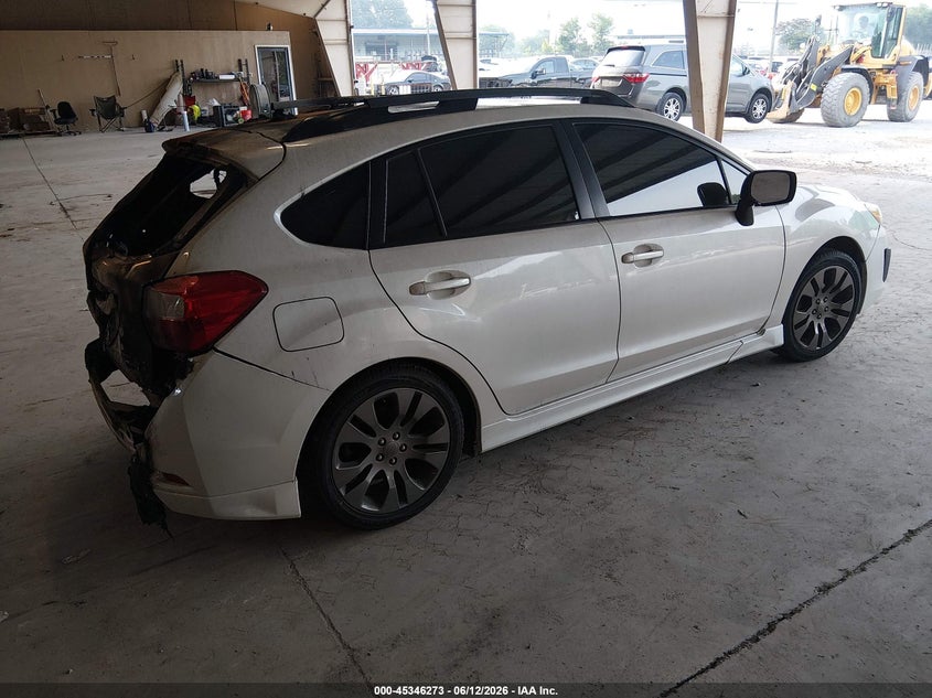 2012 Subaru Impreza VIN JF1GPAR64CH204884 IAAI salvage auction — Burn Interior, Salvage Title, sold $300 on 2026-07-20 (photo 4)