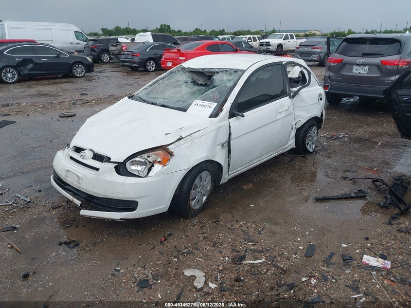 2010 Hyundai Accent VIN KMHCM3AC8AU174366 IAAI salvage auction — ROLLOVER, Salvage (Texas), sold $250 on 2026-07-15 (photo 2)