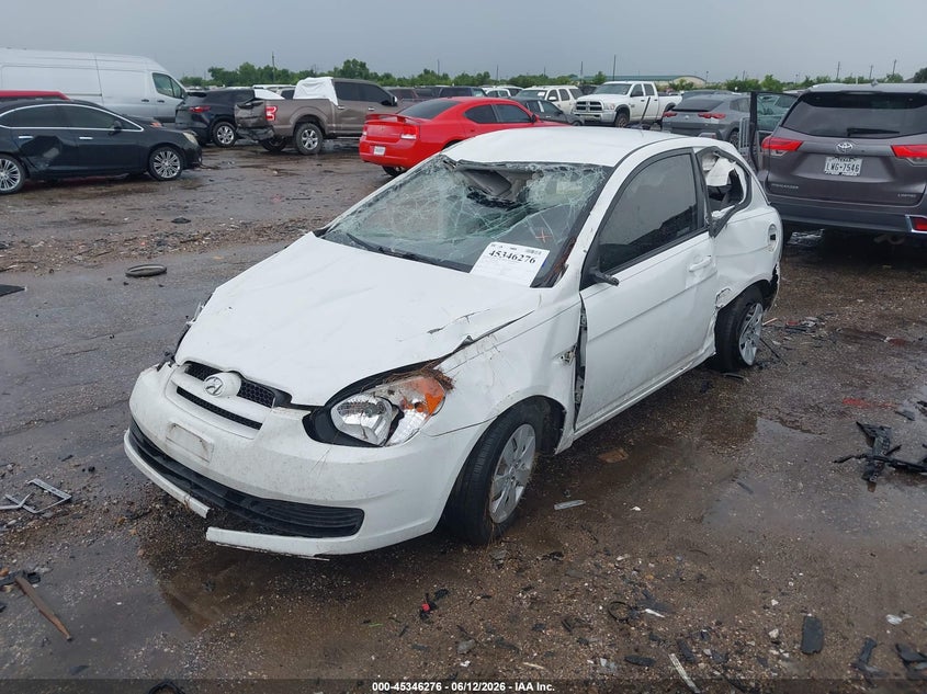 2010 Hyundai Accent VIN KMHCM3AC8AU174366 IAAI salvage auction — ROLLOVER, Salvage (Texas), sold $250 on 2026-07-15 (photo 6)